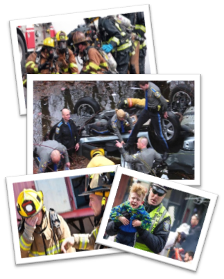 Picture of First Responders in action